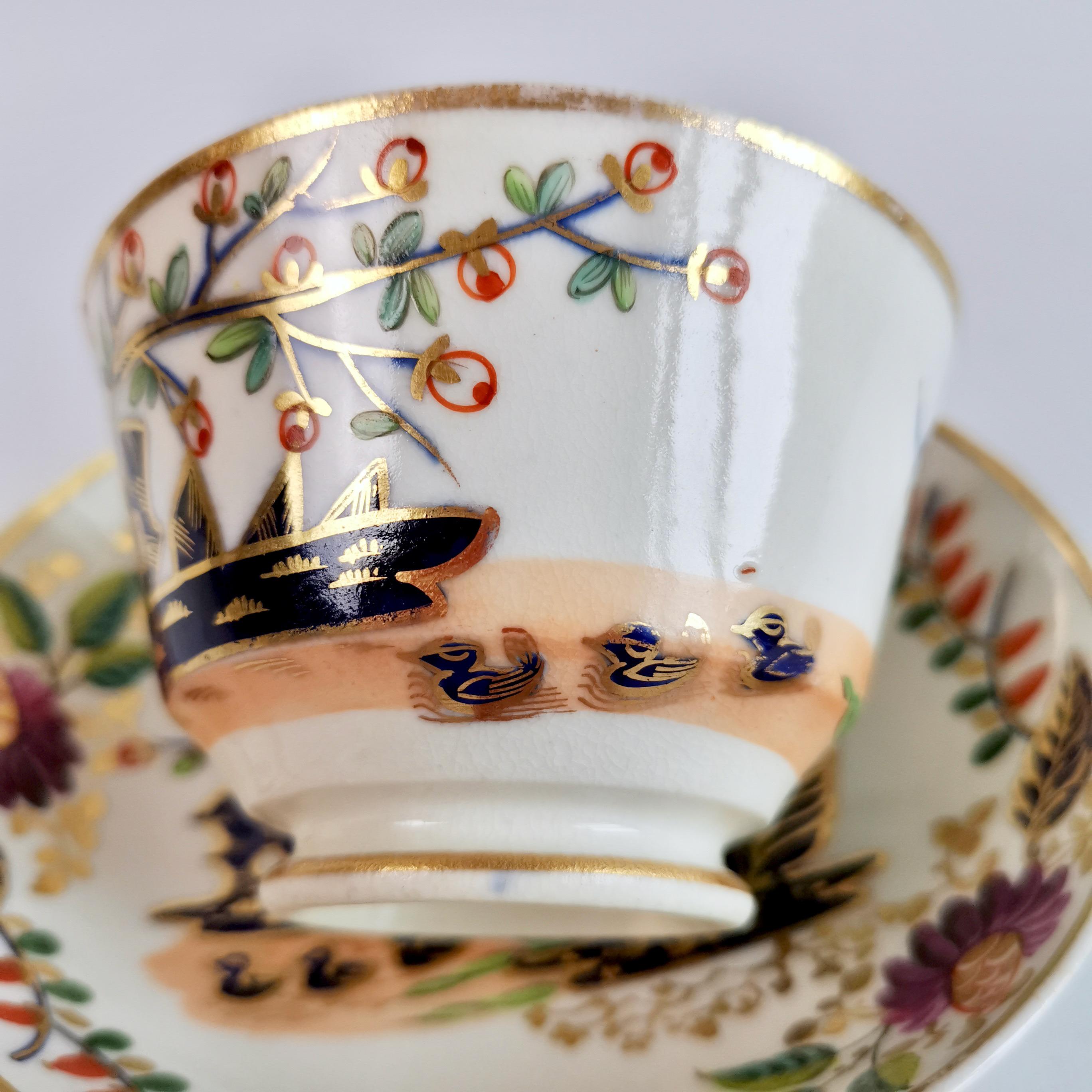 Derby Porcelain Teacup, Japan Pattern with Ducks, Regency, 1815-1820 2