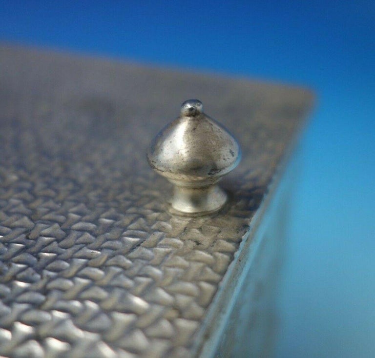 Derby Silver Co Silverplate Humidor Figural Horse Rider Birds Flowers