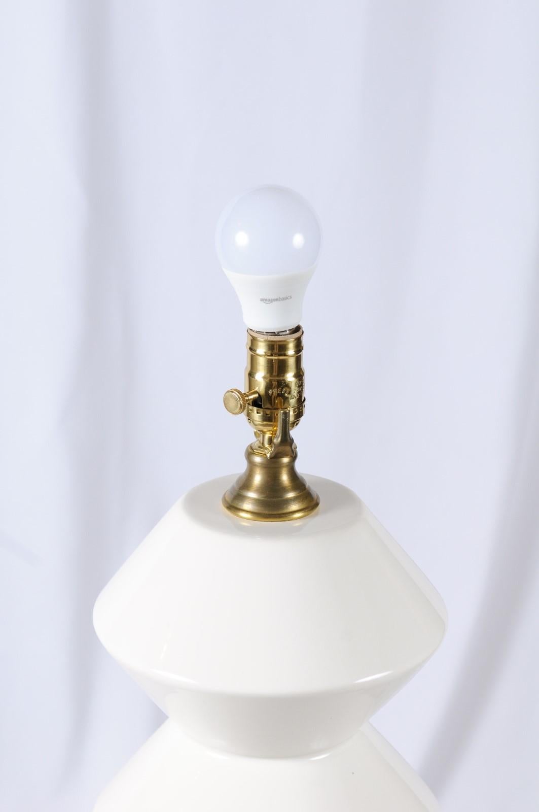Derby Table Lamp, White Ceramic by Fox Mill Lighting & Supply 1