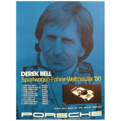 Original Vintage-Poster „Derek Bell Porsche“