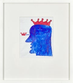 Royal Blue - Original, Gouache on paper, 1962
