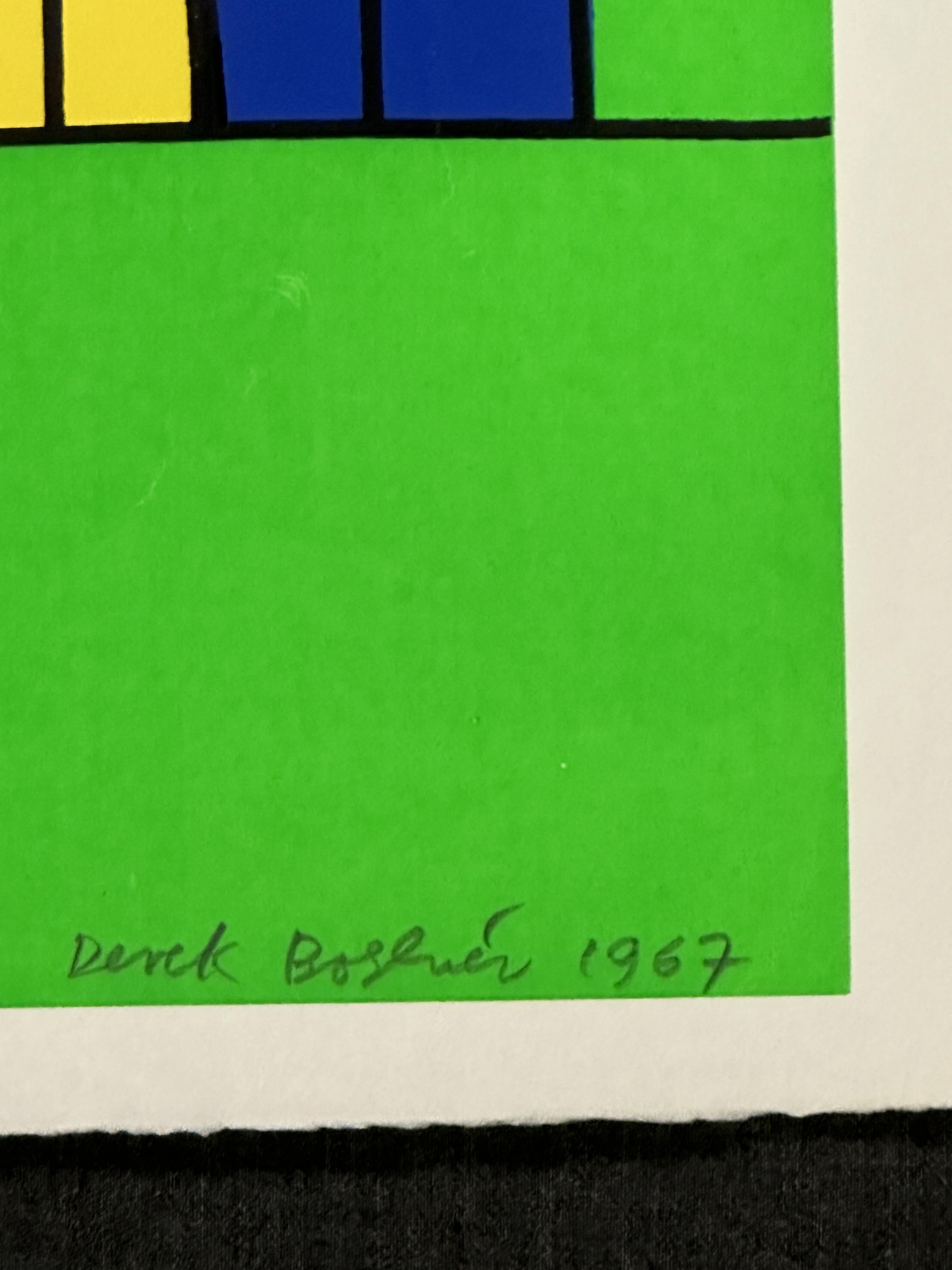 Derek Boshier - Sérigraphie en soie en édition limitée signée ONE 1967 en vente 2