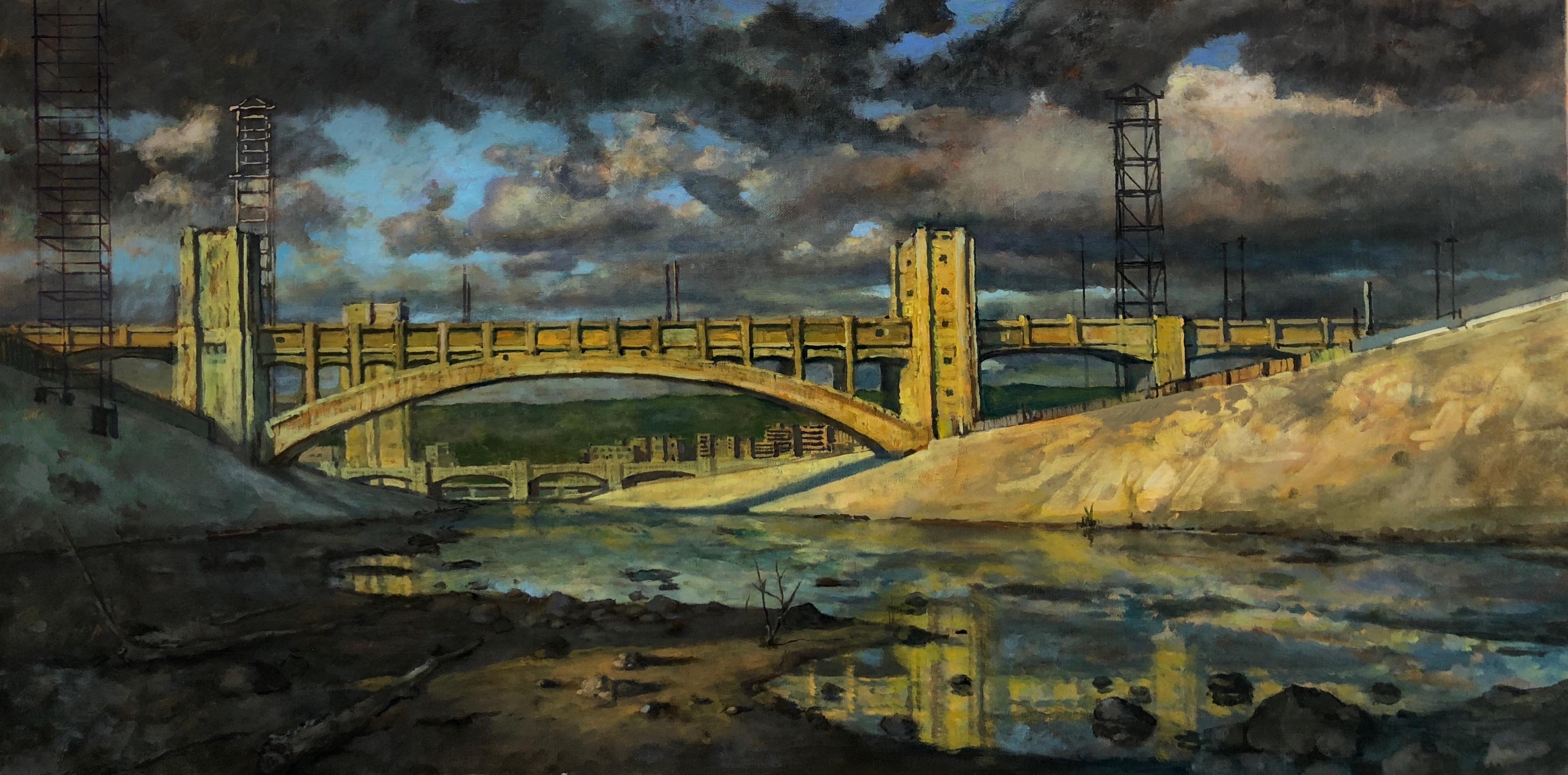 Derek Buckner Landscape Painting - LA River