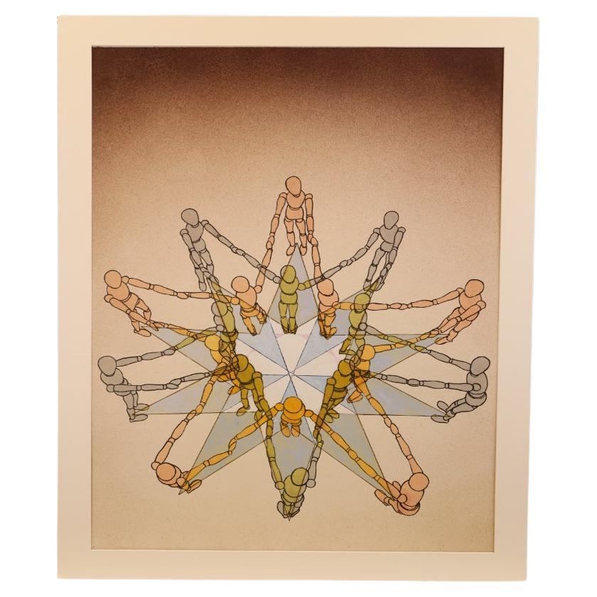 Derek Carruthers (1935-2021) "Étoile" Aquarelle originale, signée en mai 1999