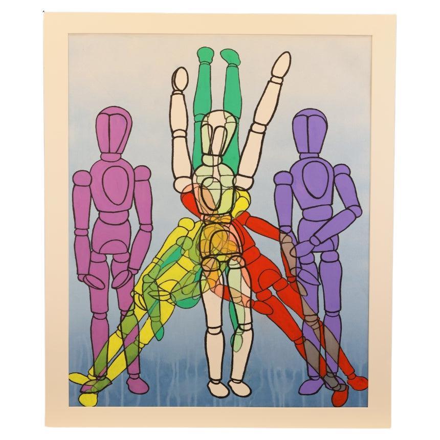 Derek Carruthers (1935–2021) – Untitled (Mannequin Figures) – Original Feb 2004