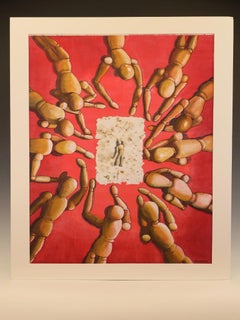 Derek Carruthers (1935-2021) - Sin título (Maniquíes) Firmado