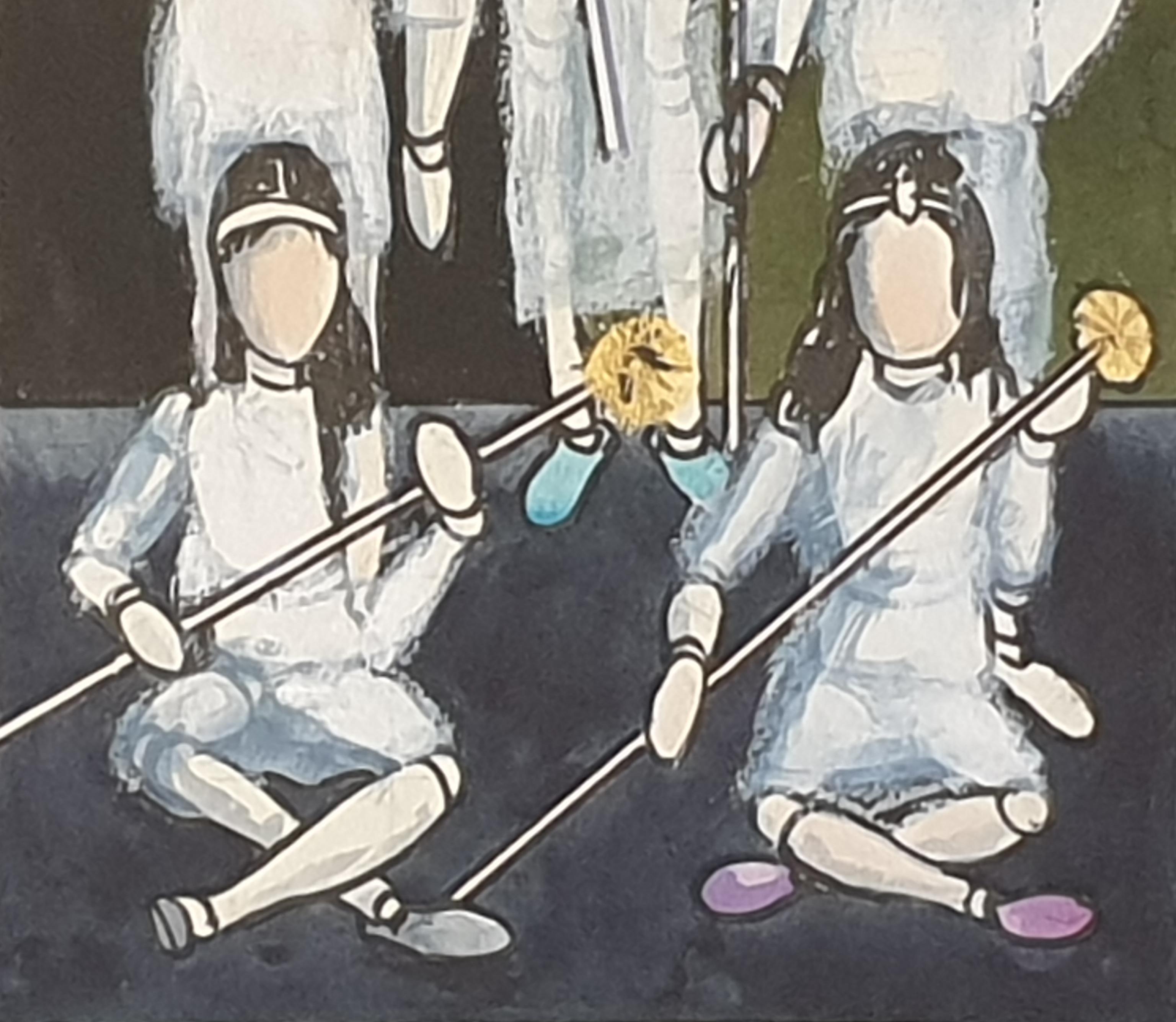 Surrealist Gouache and Watercolour on Paper, 'Sunday School Ghosts'.  For Sale 6
