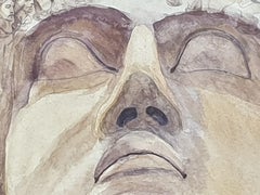 Surrealist Gouache Watercolour on Paper.