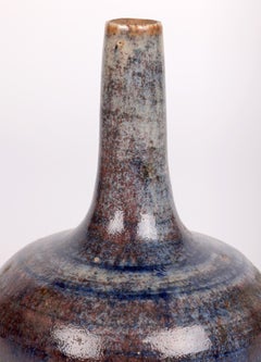Derek Davis Studio Pottery Glazed Bottle Shape Bud Vase