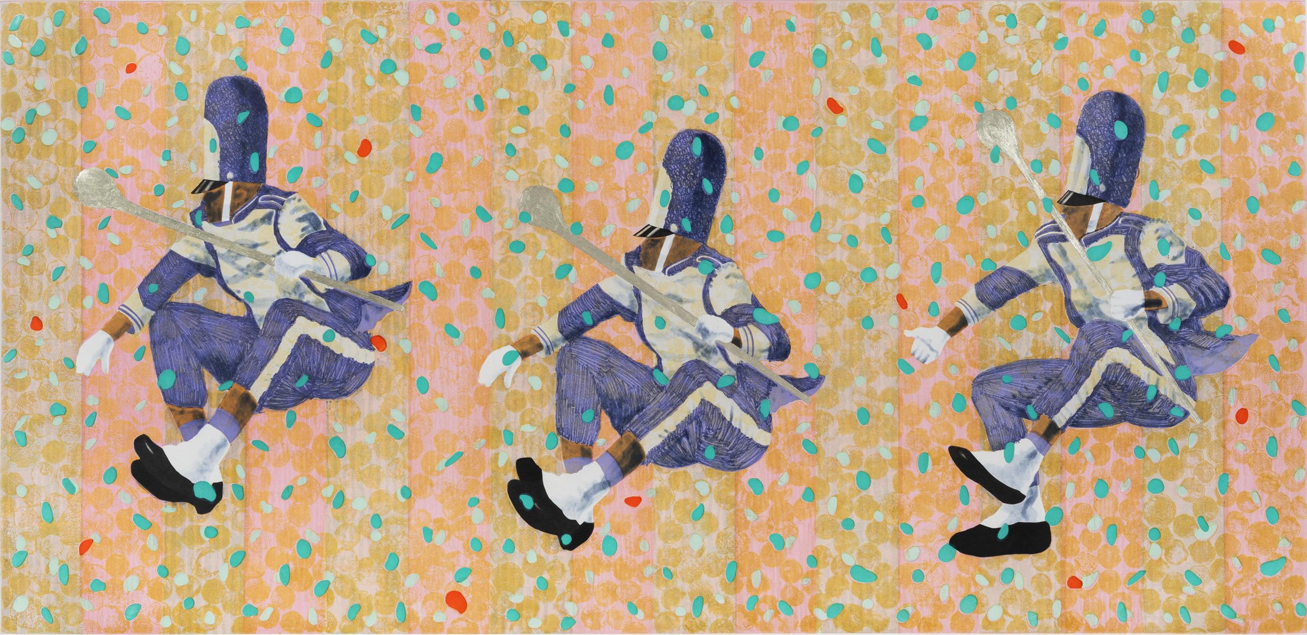 Derek Fordjour Figurative Print - Groundspeed
