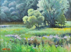 Verdant Spring, 2026, Oil on Canvas, Unique, Signed, Framed