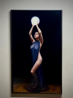 « Behold » (2022) de Derek Harrison, peinture à l'huile originale