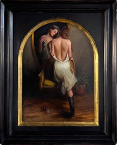 "Reflective Moments" (2025) by Derek Harrison, Original Oil Painting