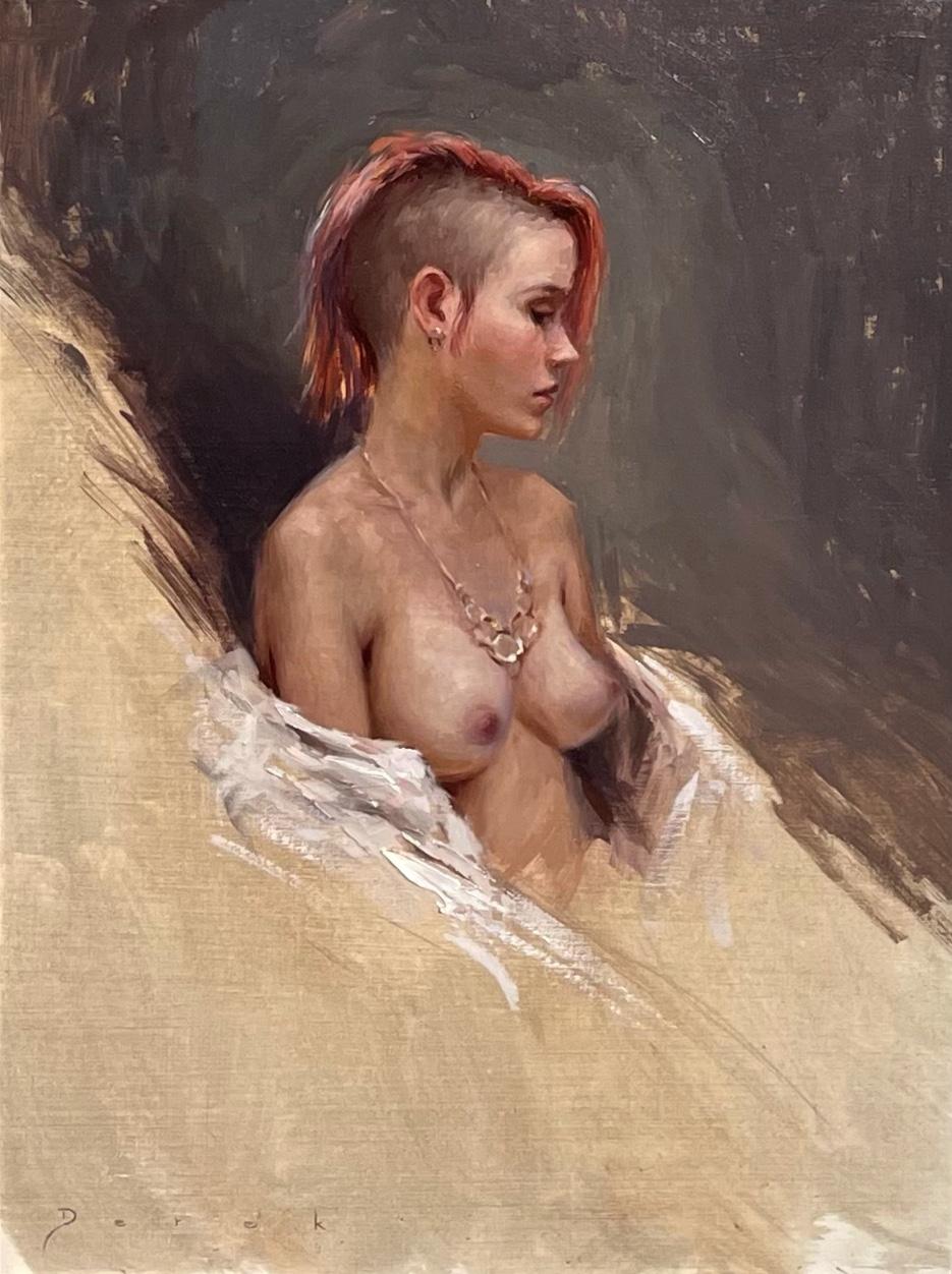 Derek Harrison Nude Painting - "Sam, " Oil Painting
