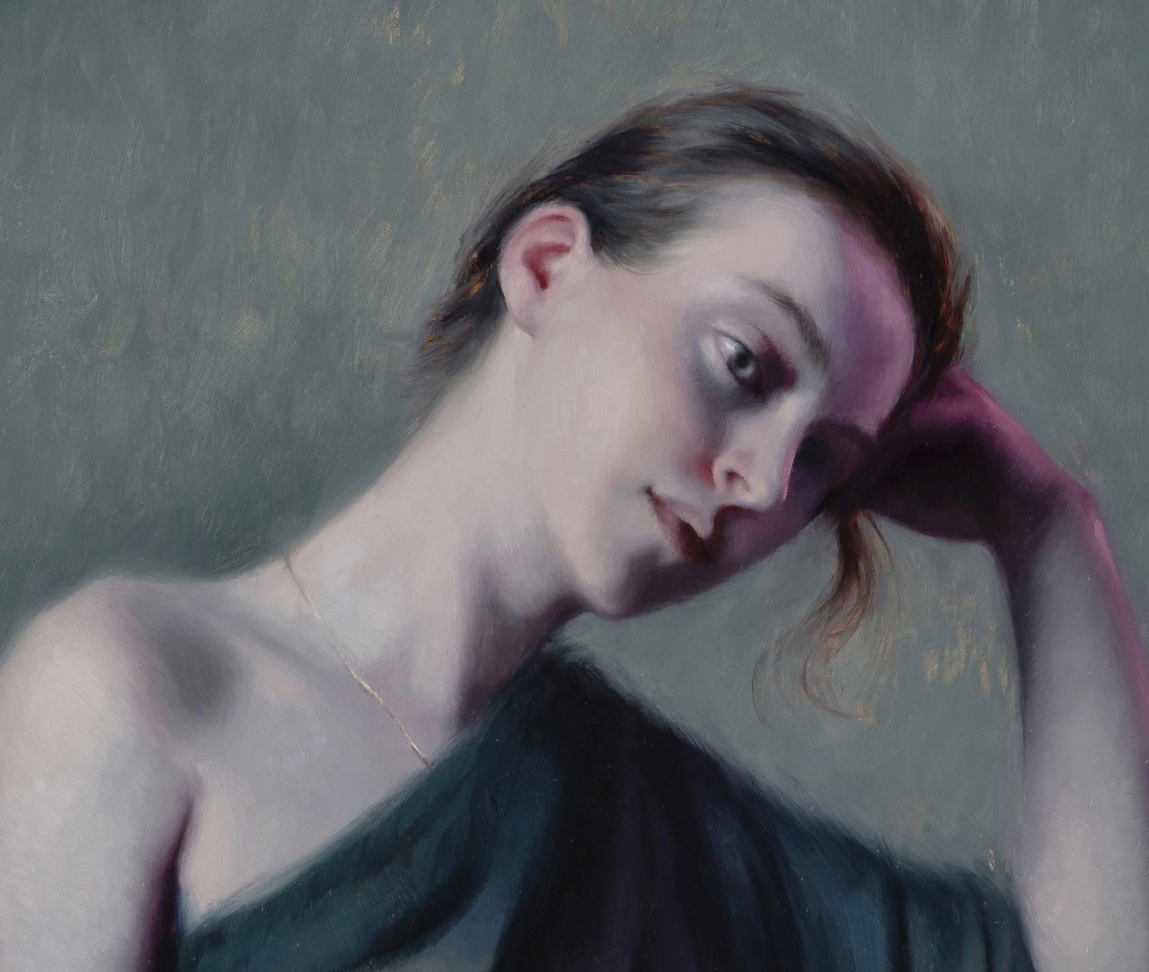 „Tranquil Contemplation“ (2023) von Derek Harrison, Original-Ölgemälde im Angebot 3
