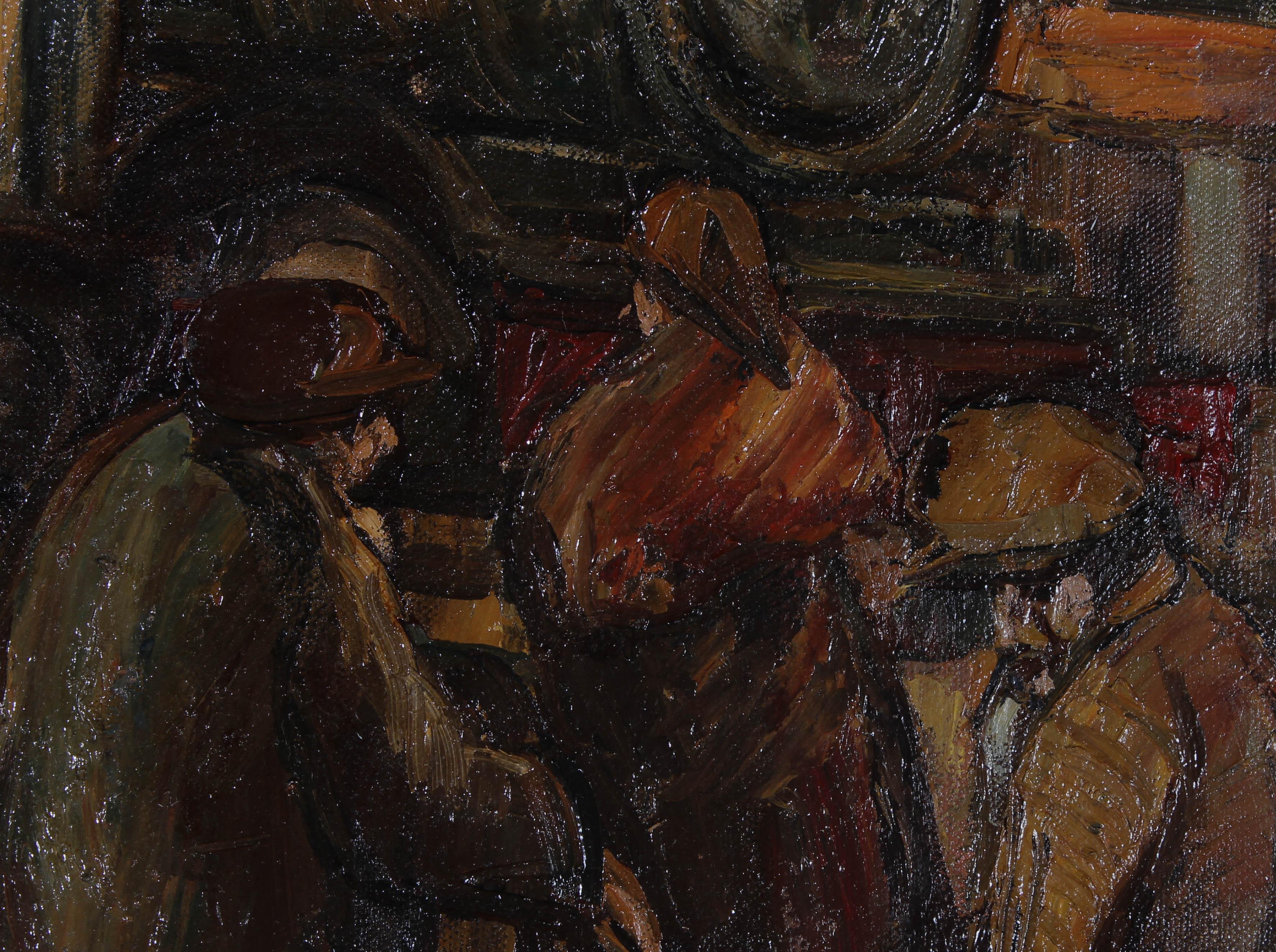 Derek Higginson (1930-2020) - Mid 20th Century Oil, The Station For Sale 1