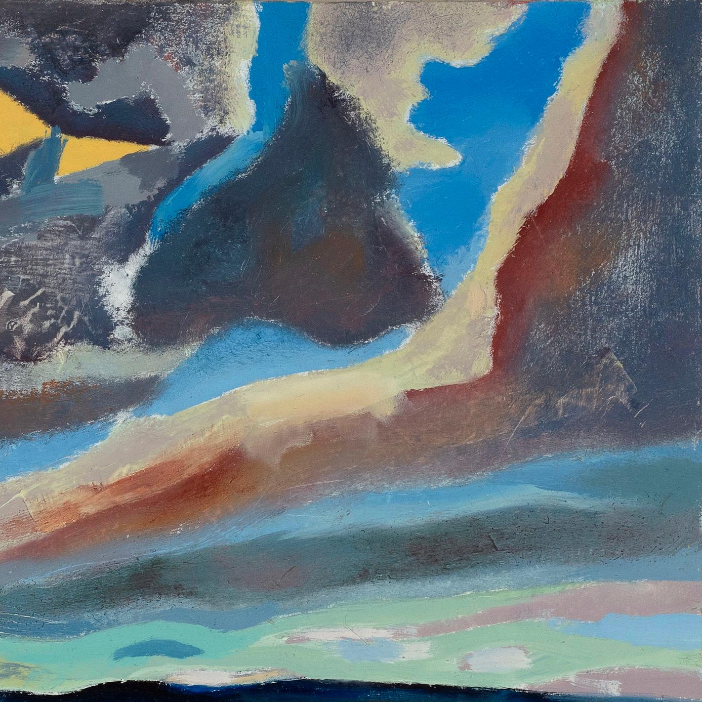 Zwölf Pfeile, West Yorkshire (Grau), Landscape Painting, von Derek Hyatt