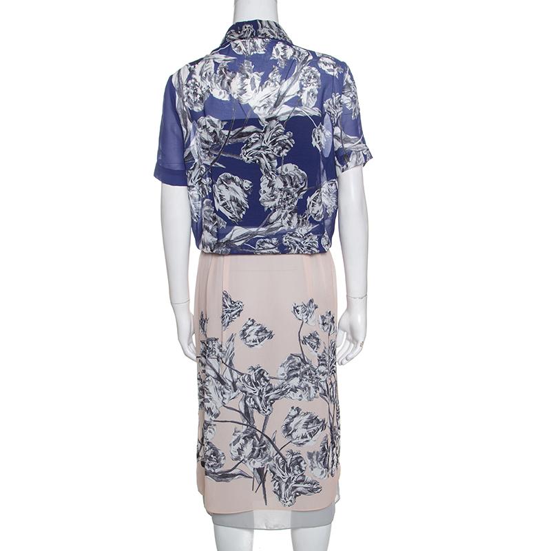This dress from Derek Lam is quite a choice for a fashionista like yourself. It is made from quality material and designed with a collared neckline, a shirt silhouette, short sleeves and a lovely print all over.

