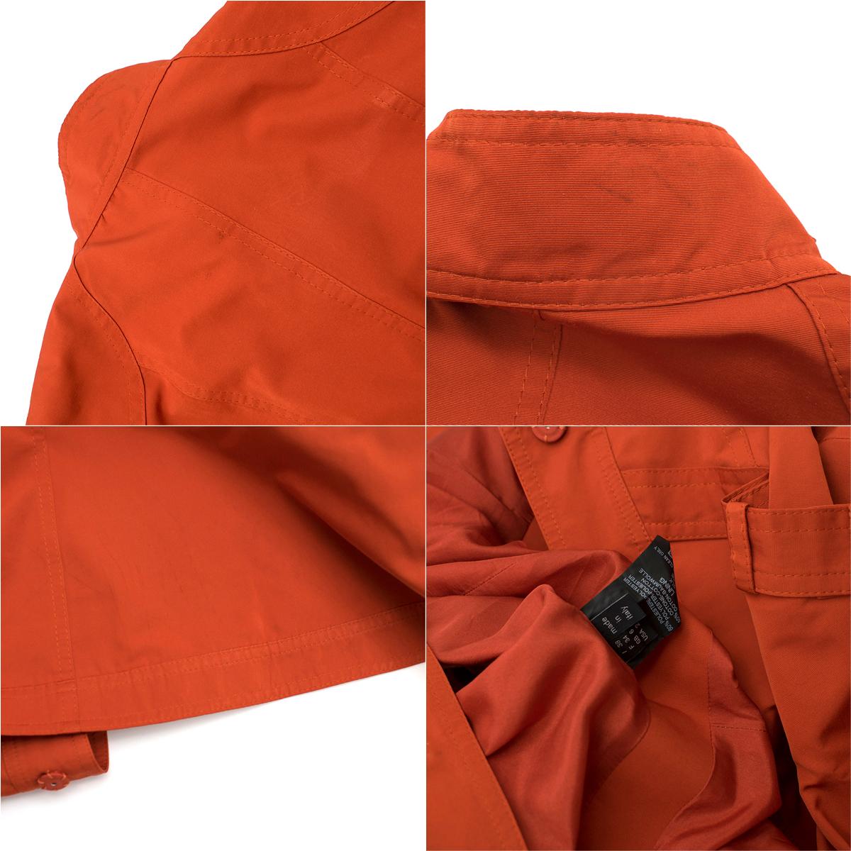 Derek Lam Brick Orange Sleeveless Utility Dress Size US 2 For Sale 1