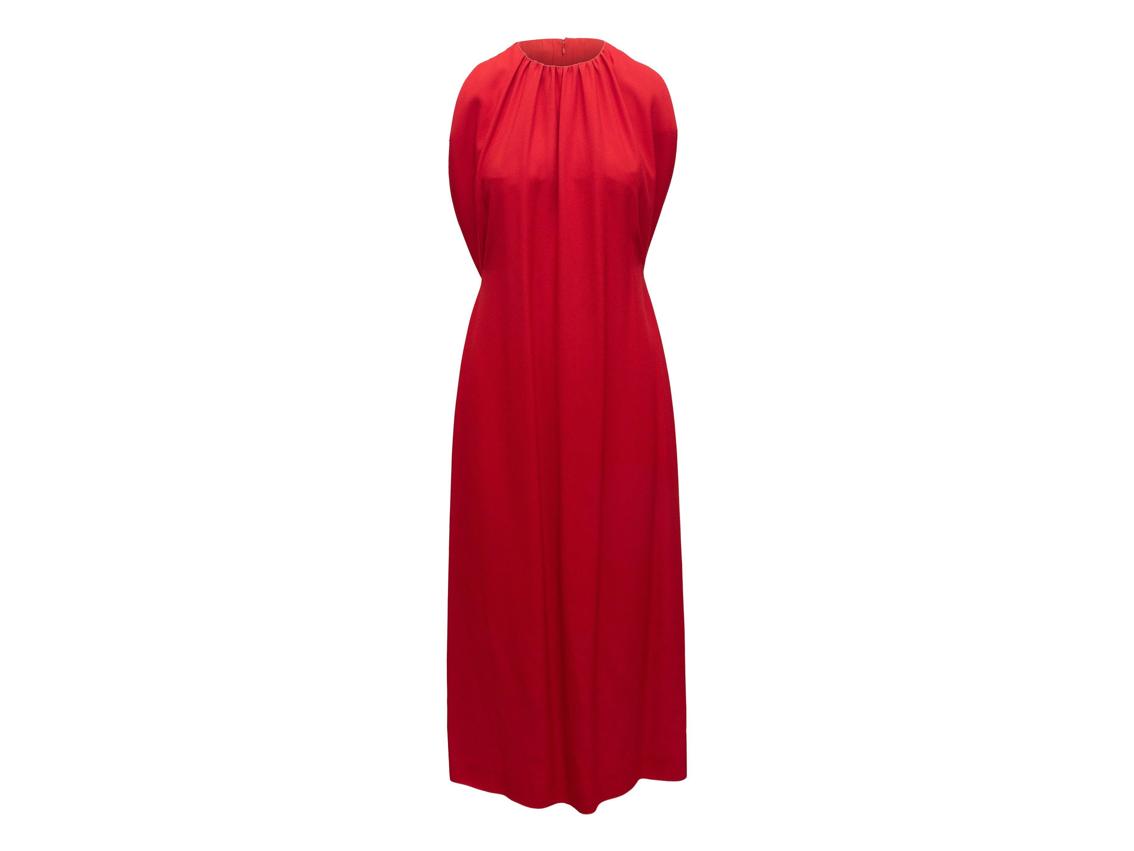 Derek Lam Red Sleeveless Column Dress In Good Condition In New York, NY