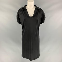 DEREK LAM - Robe en soie noire massif, taille M