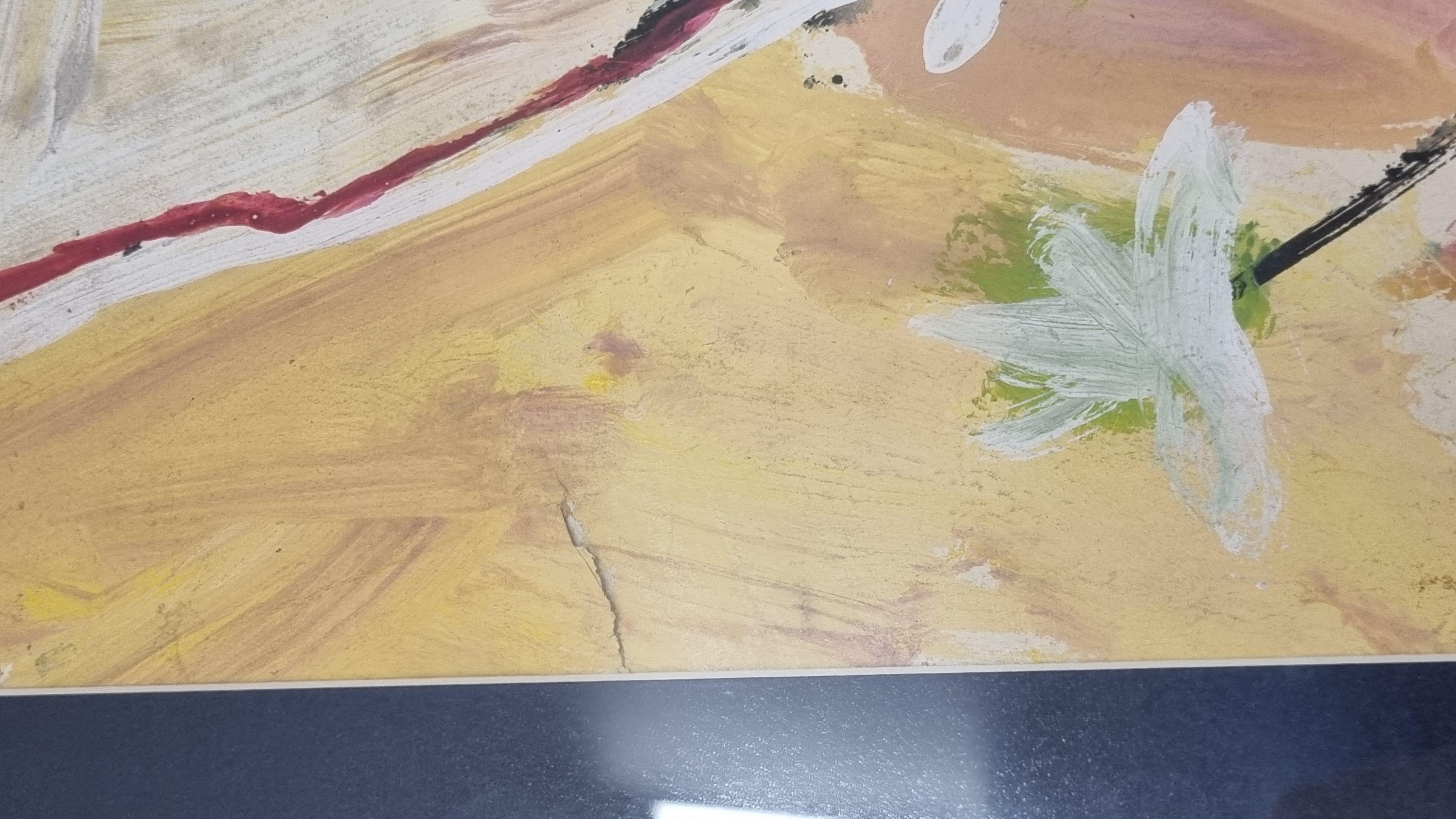 20TH CENTURY ABSTRACT PAINTING BY DEREK LATIMER SAYER (FRAMED) im Angebot 5