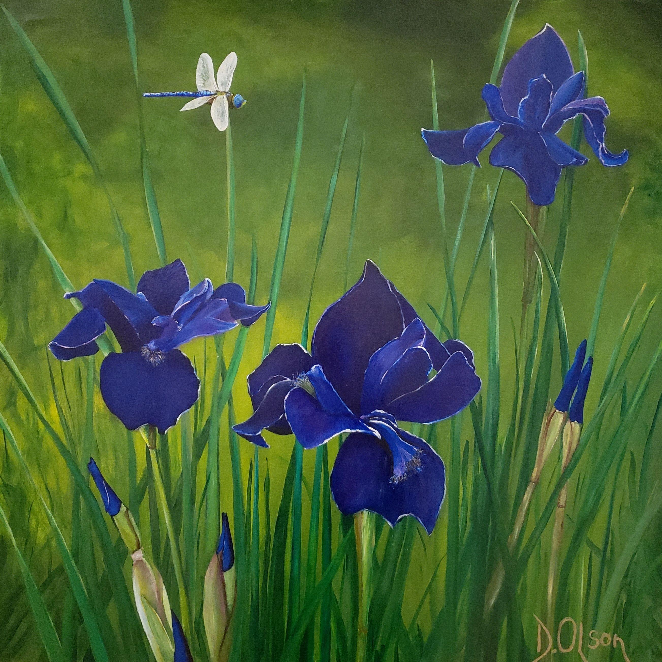 El Mensajero', Pintura, Acrílico sobre lienzo - Painting de Derek Olson