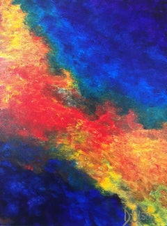 4 Farben, Gemälde, Acryl auf Leinwand