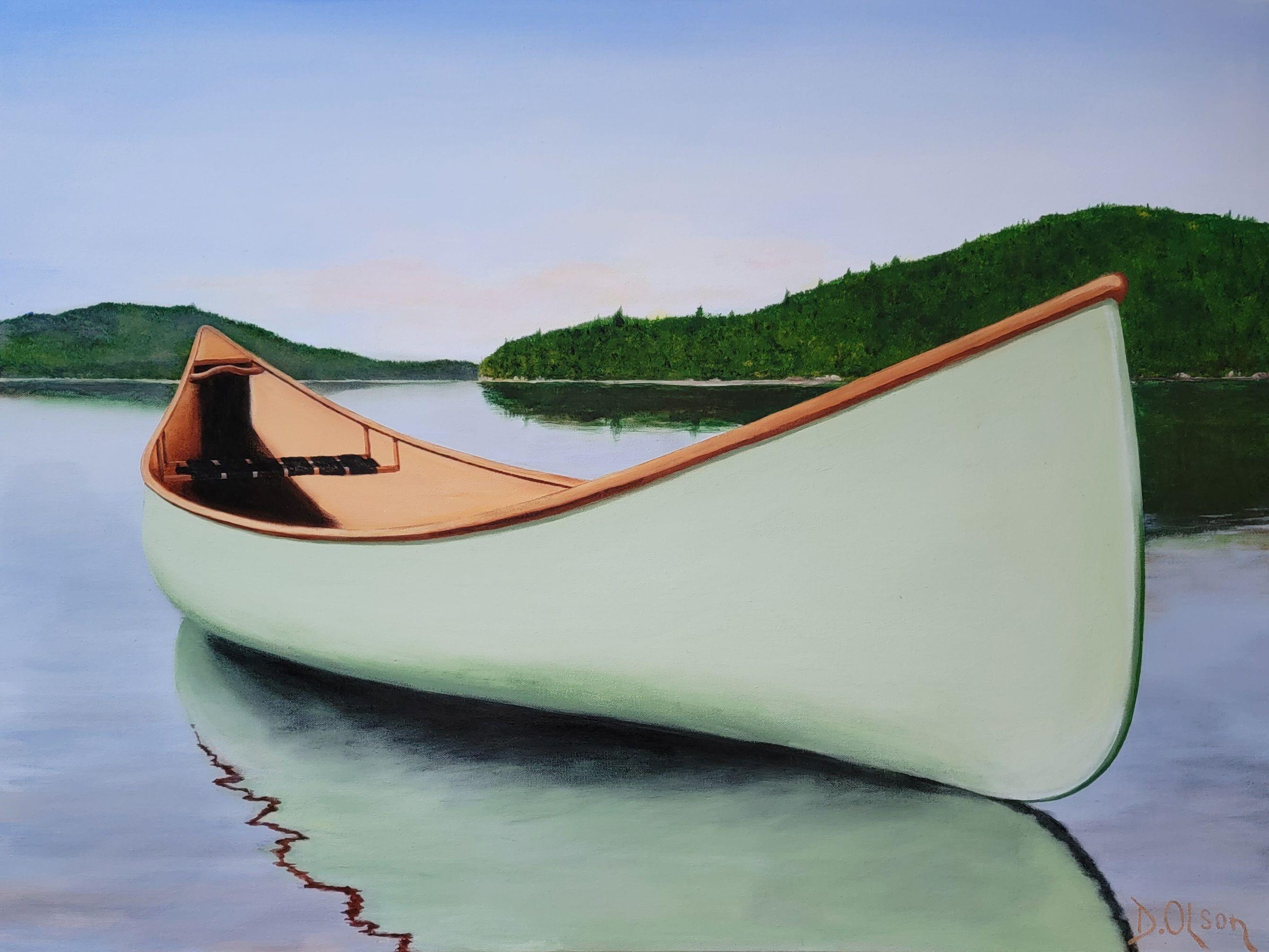 Forever Green, Pintura, Acrílico sobre lienzo - Painting de Derek Olson
