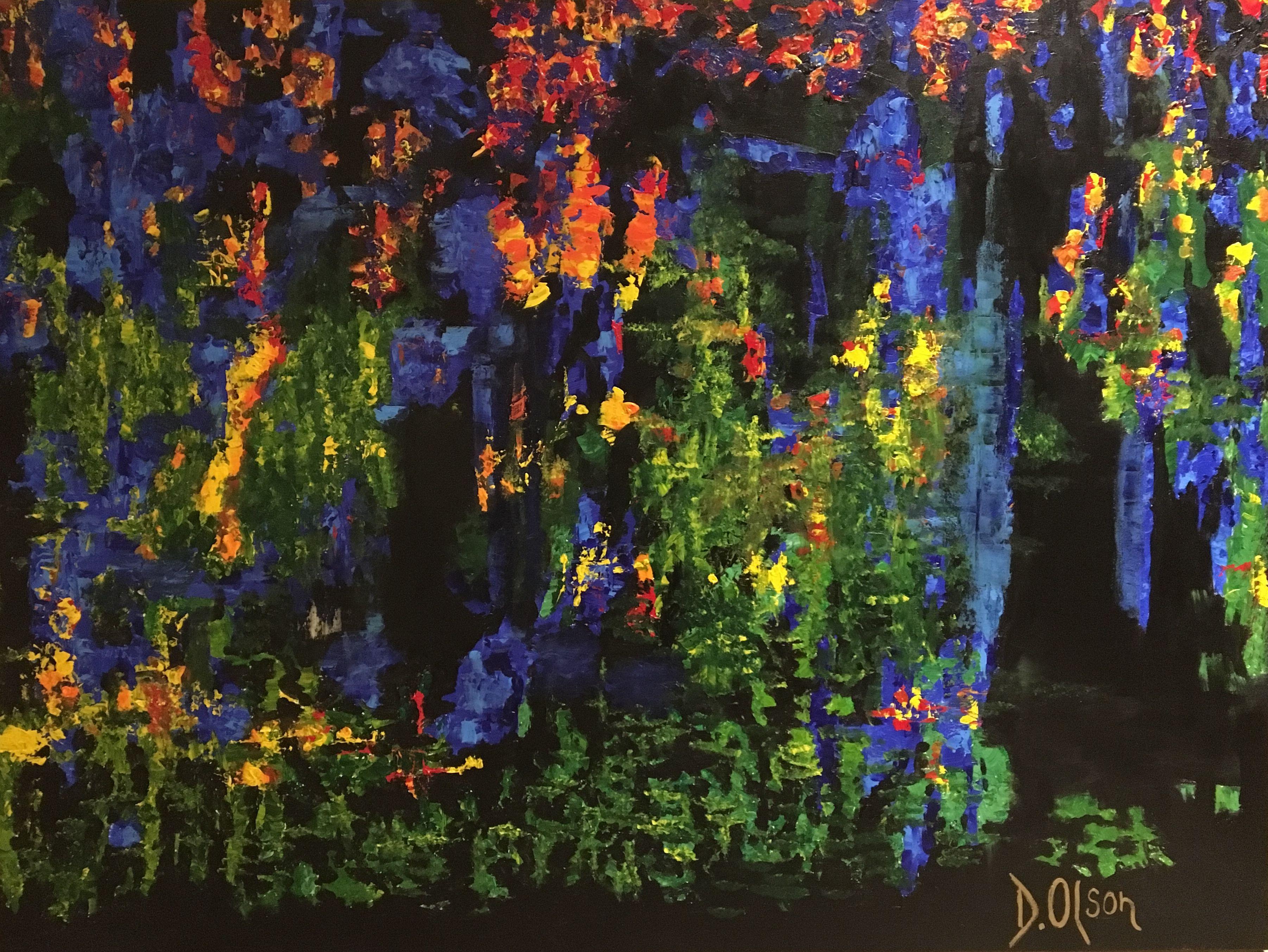 Abstract Painting di Derek Olson - Lightningridge ', Pittura, Acrilico su tela