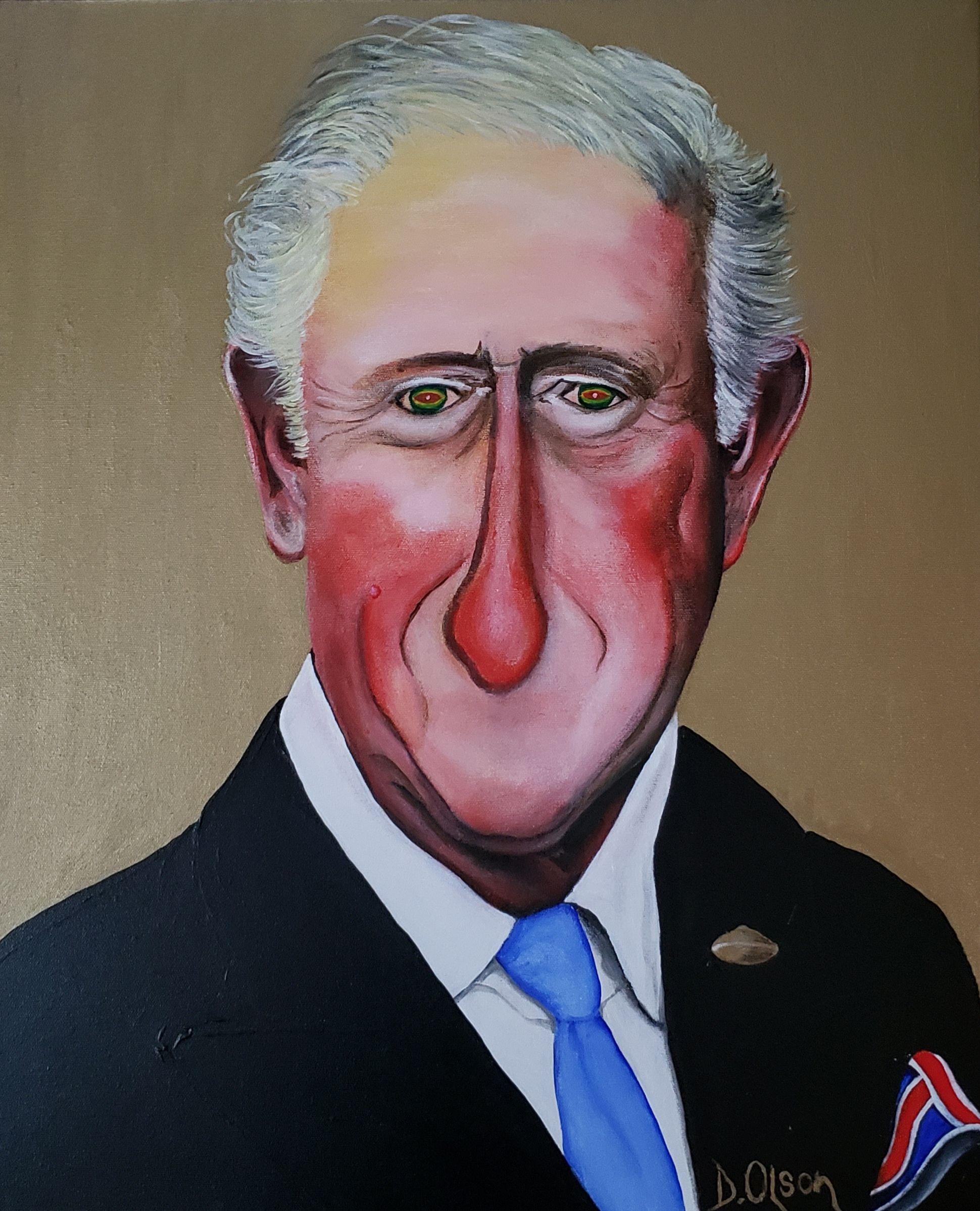 MAI PIÙ BACIARE UNA RANA, Pittura, Acrilico su Tela - Painting di Derek Olson