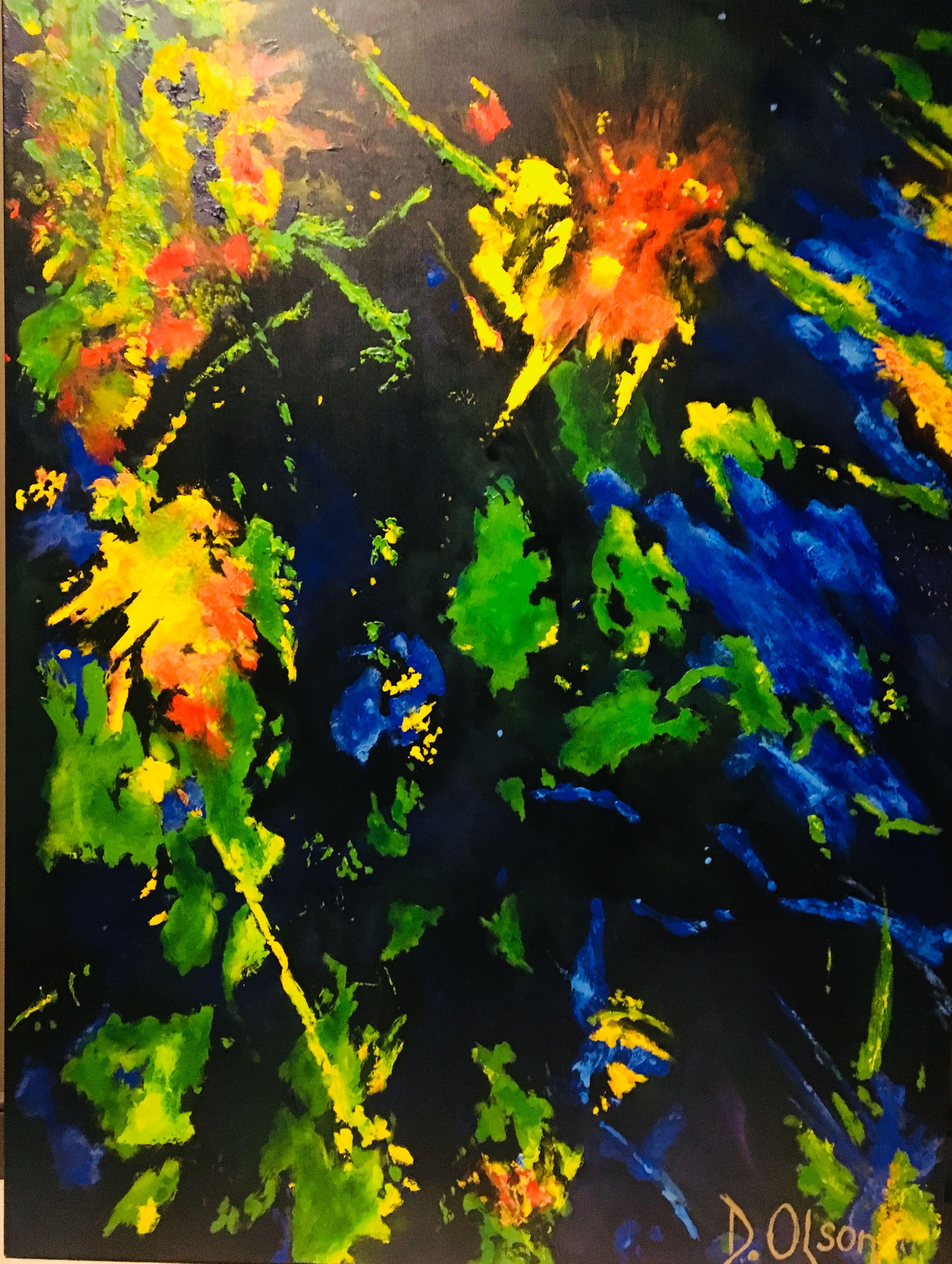 Abstract Painting di Derek Olson - Starridge ', Pittura, Acrilico su tela