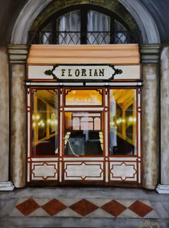 The Florian Caffe, Painting, Acrylic on Canvas