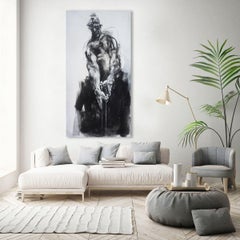 Hauling up the serpent, Painting, Acrylic on Canvas