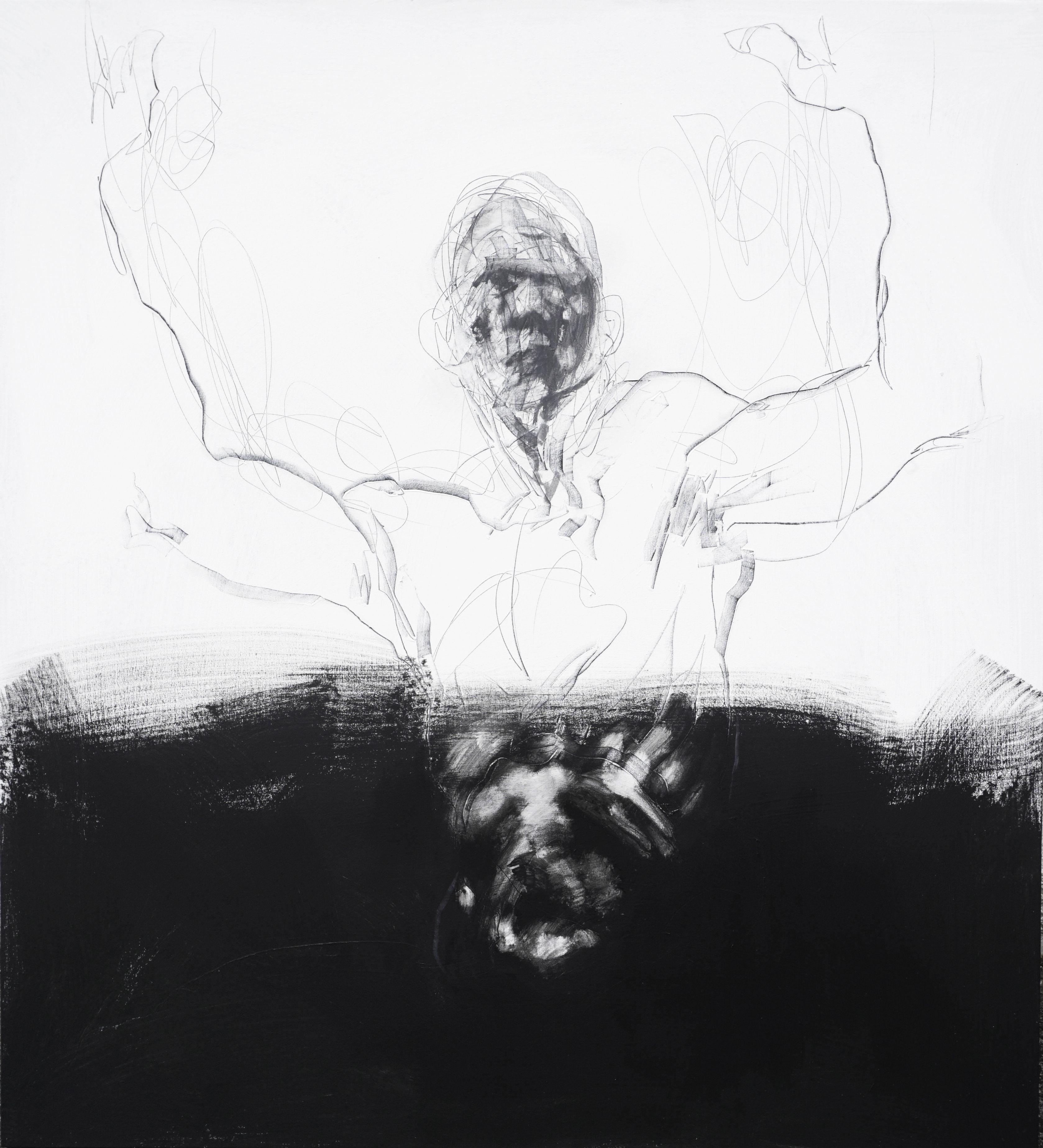 Title: "The depravity of Tantalus"  Artist: Derek Overfield    This painting is part of my 3-part series "PRETIUM" - the Latin word for "price" or "cost". The paintings in this series feature figures from mythology that for offences against the gods