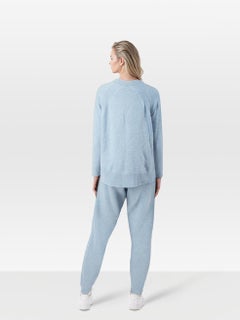 Derek Rose Blue Cashmere Knitted Set Size XS