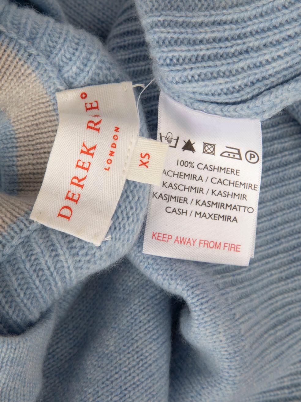 Derek Rose Blue Cashmere Knitted Set Size XS 2