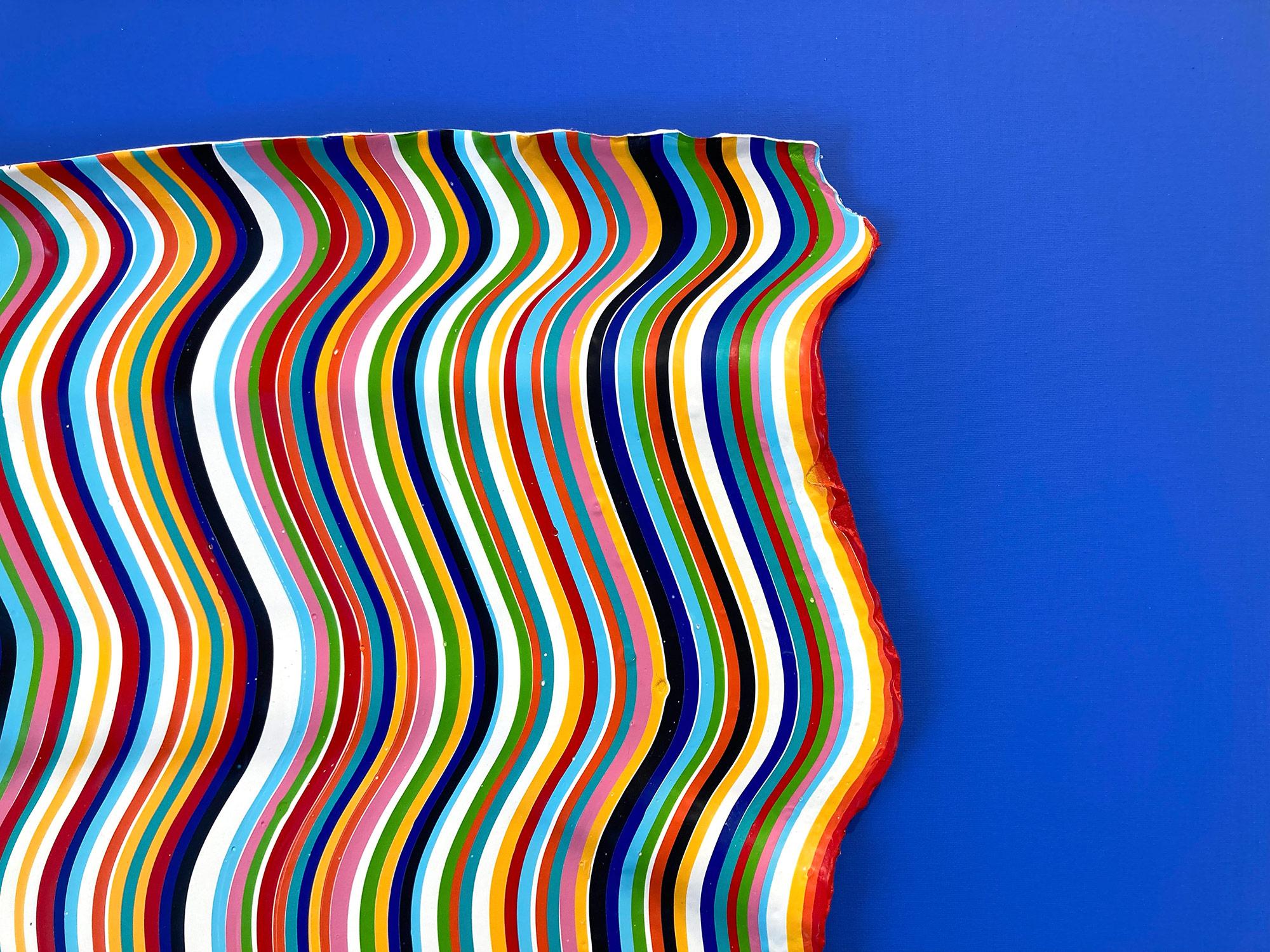 Peinture acrylique abstraite colorée 