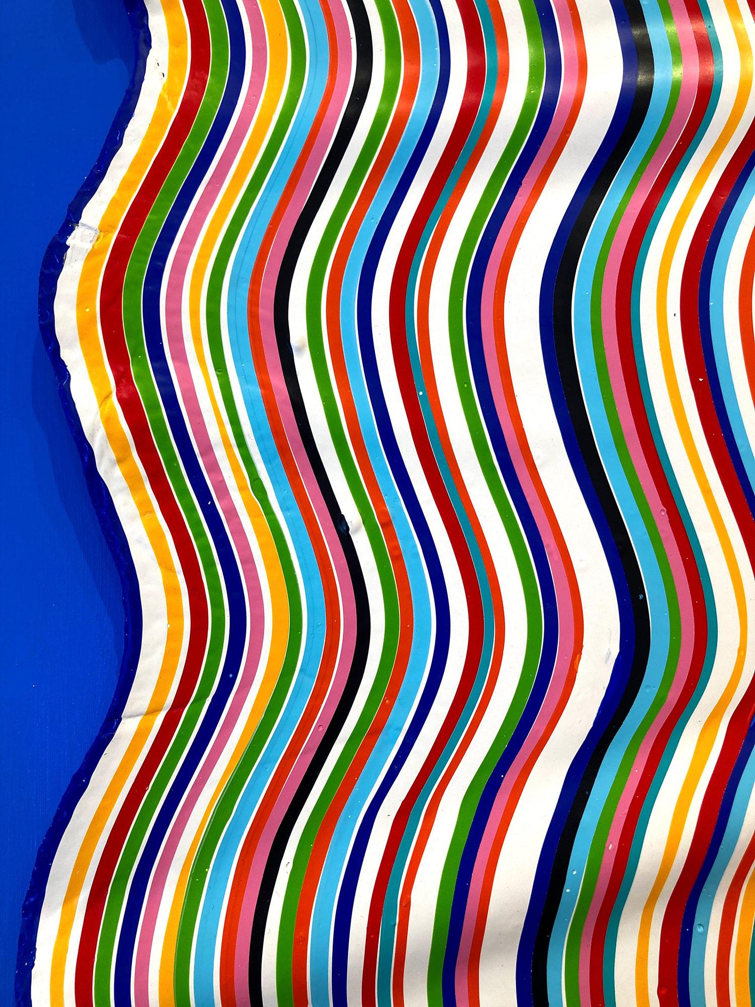 Peinture acrylique abstraite colorée 