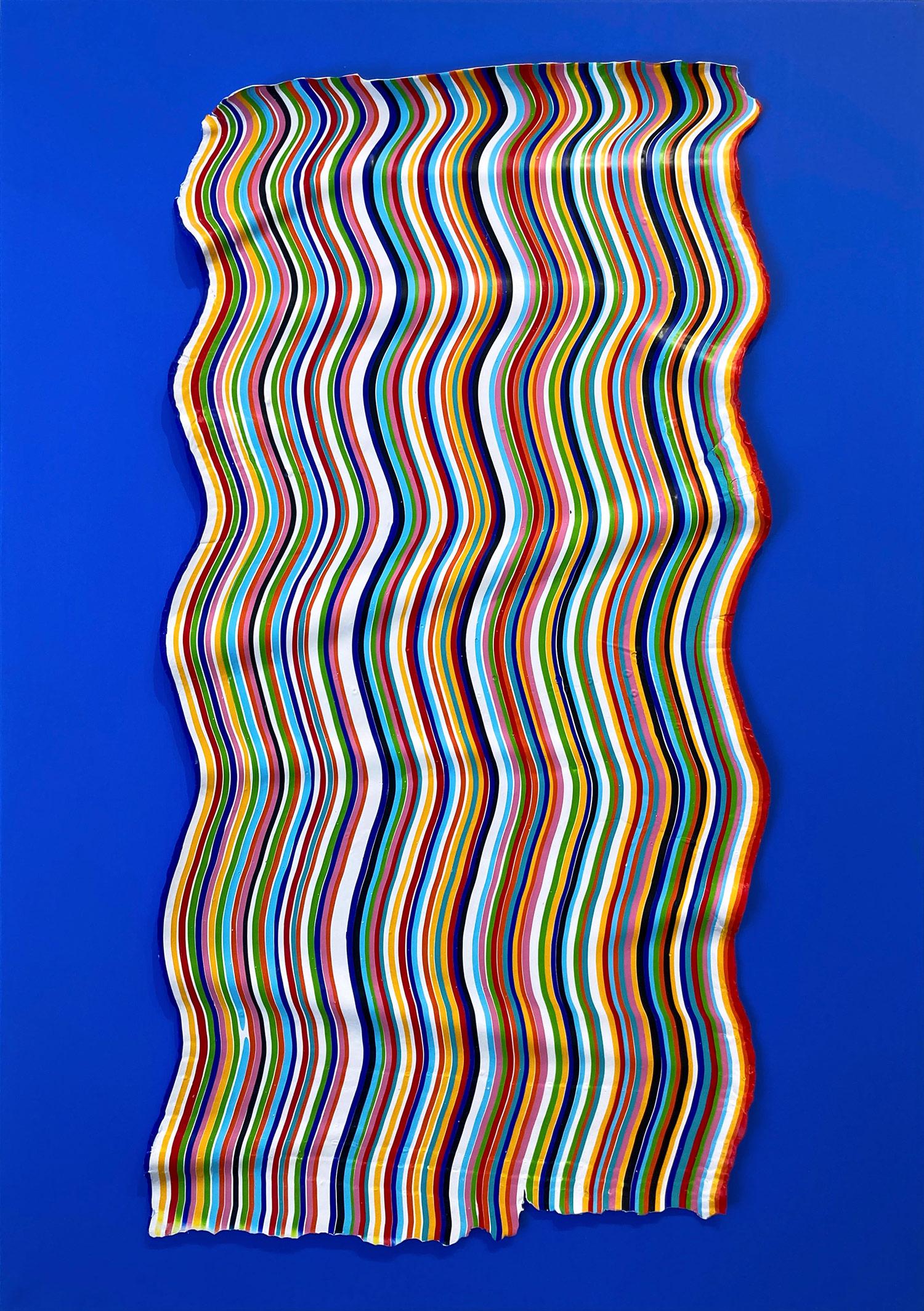 Abstract Painting Derick Smith - Peinture acrylique abstraite colorée "Don't Go Back to Sleep" sur toile
