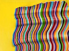 „Ryla“ Mesmerizing Abstraktes, farbenfrohes Tropfen-Gemälde aus Acryl auf Leinwand