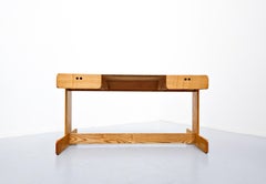 Derk Jan De Vries Desk And Cane Armchair, 1980s