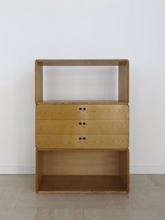 Derk Jan De Vries para Maisa Librería italiana de fresno de mediados de siglo 1970