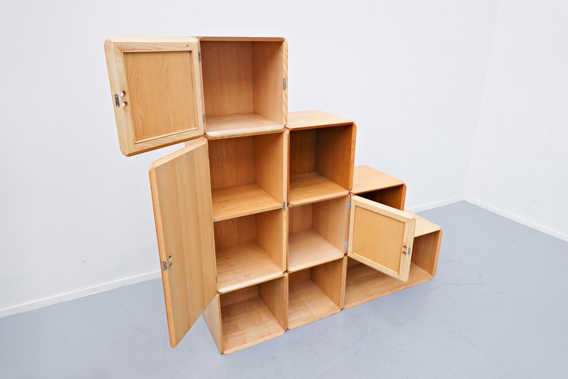 Belgian Derk Jan de Vries Modular Wall Unit, 1980s