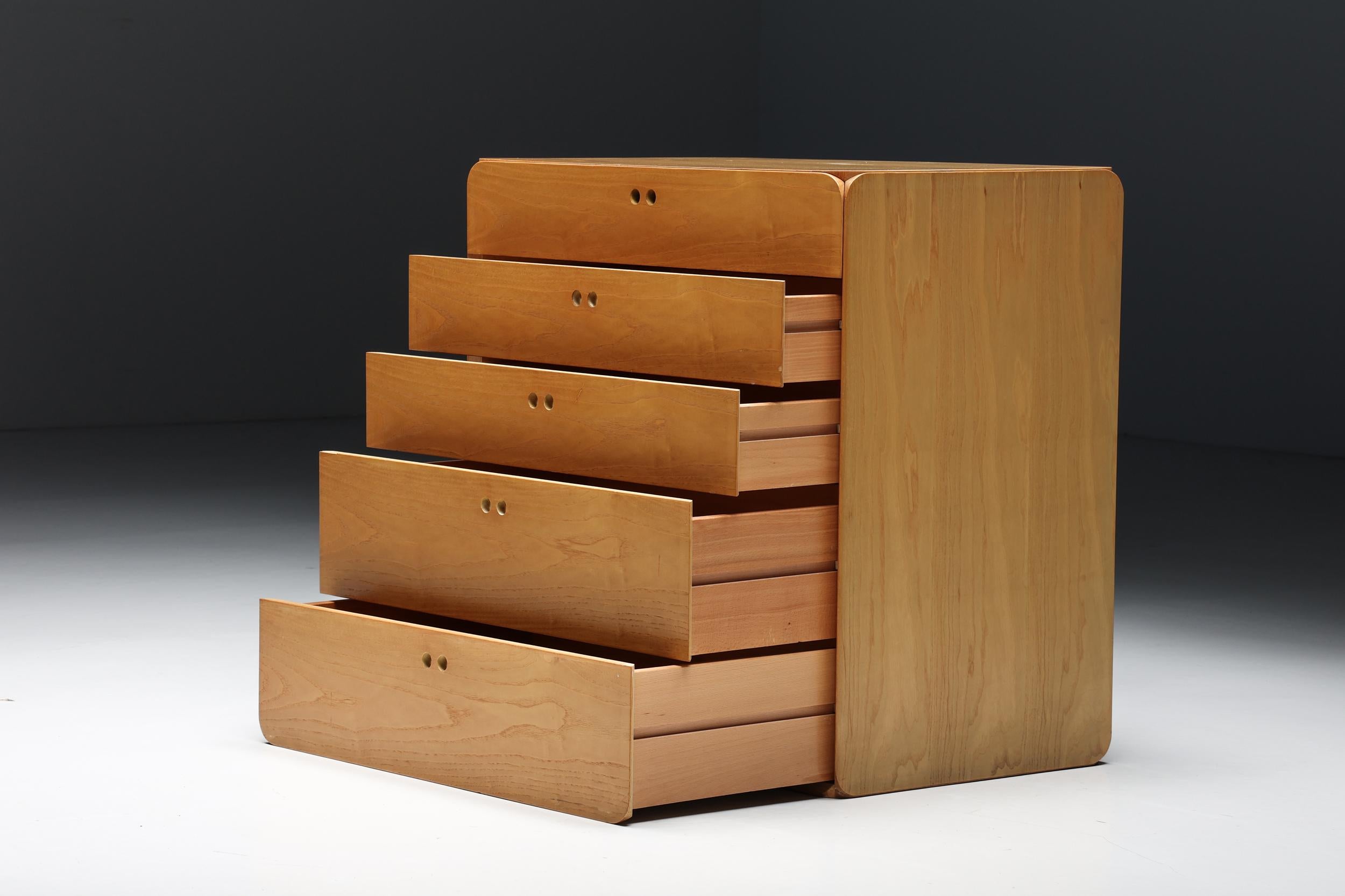 Derk Jan De Vries Modular Wooden Storage Wall Unit, 1980s 4