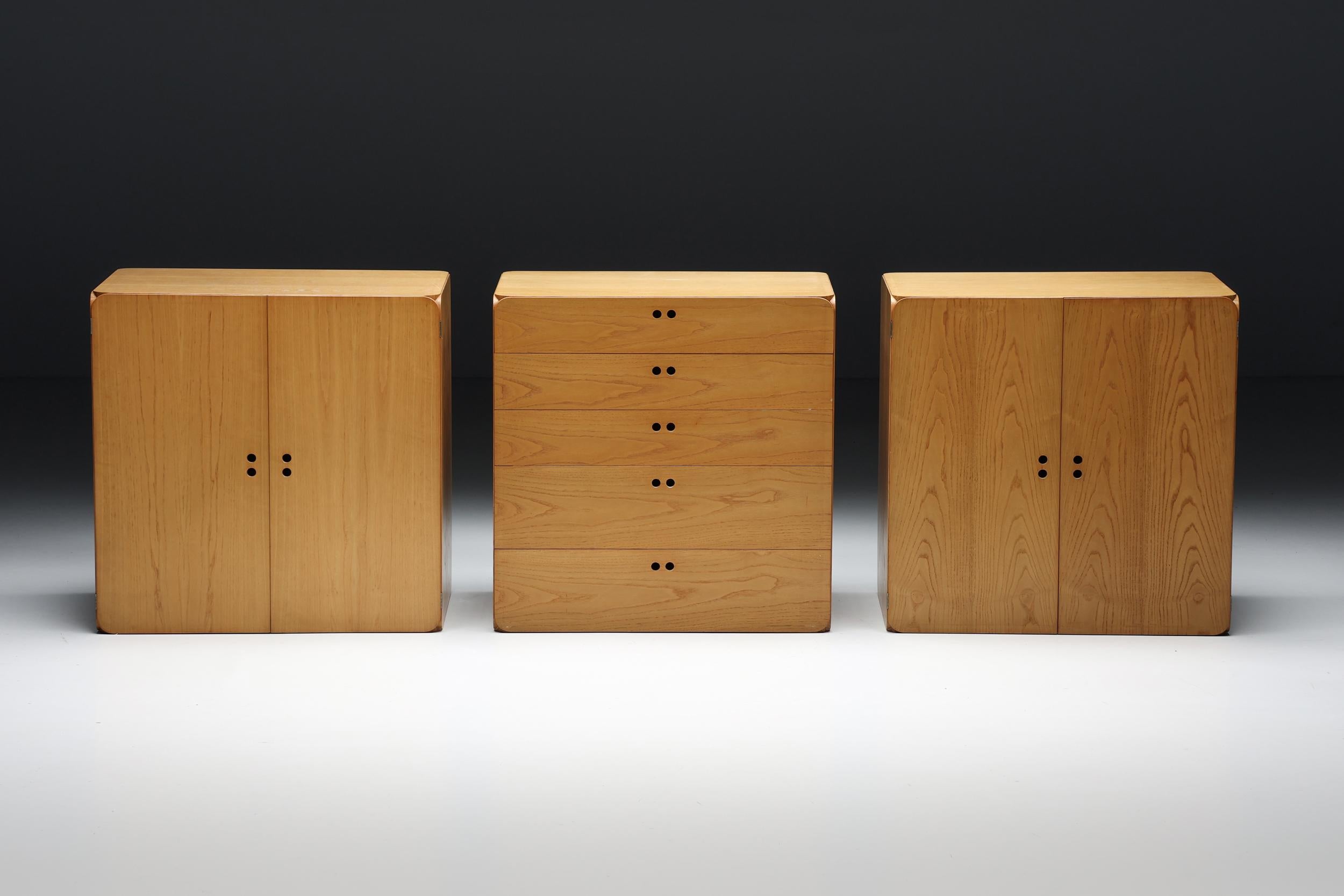 Derk Jan De Vries Modular Wooden Storage Wall Unit, 1980s 2