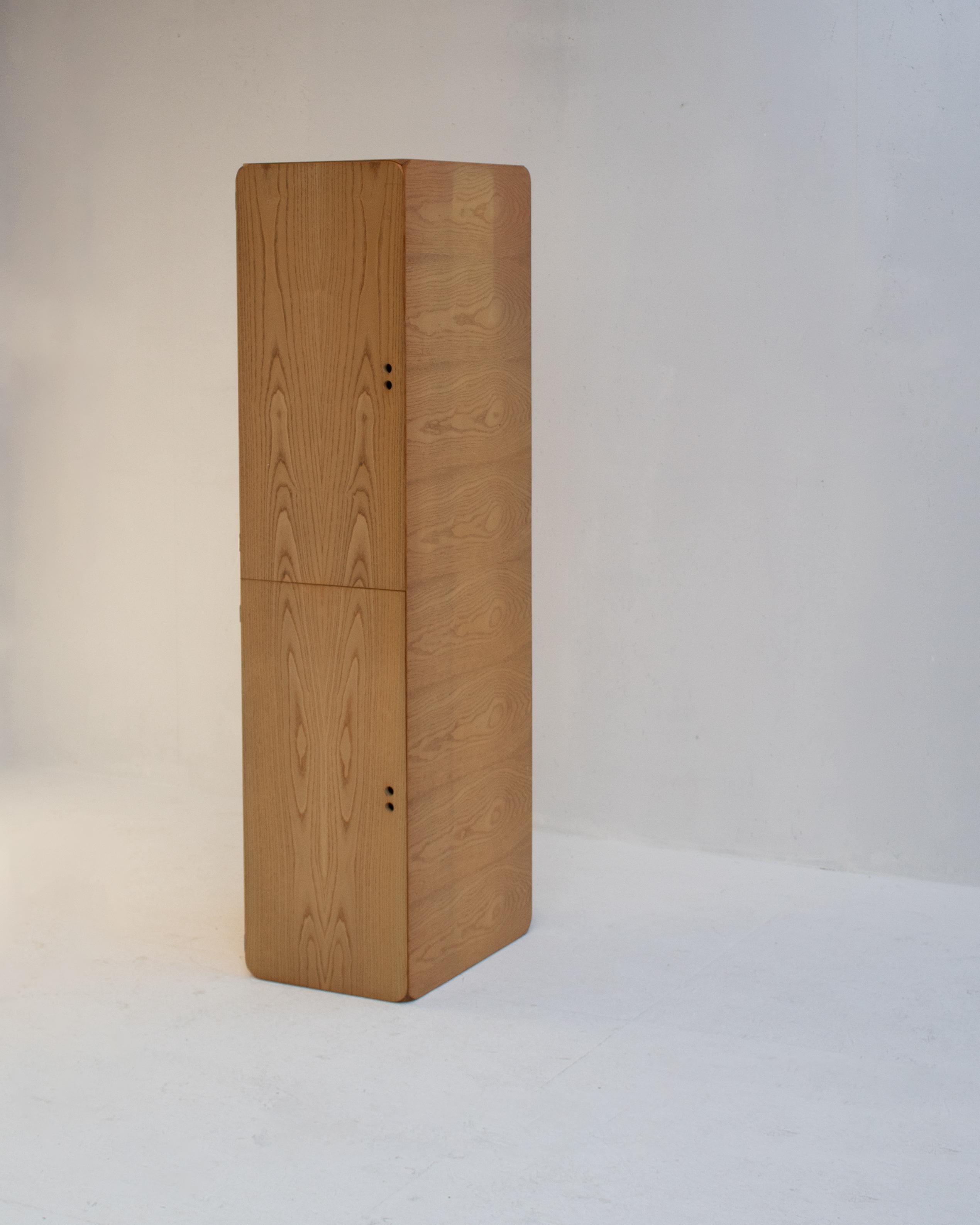 Wood Derk Jan De Vries Samara Locker storage Unit, 1970s