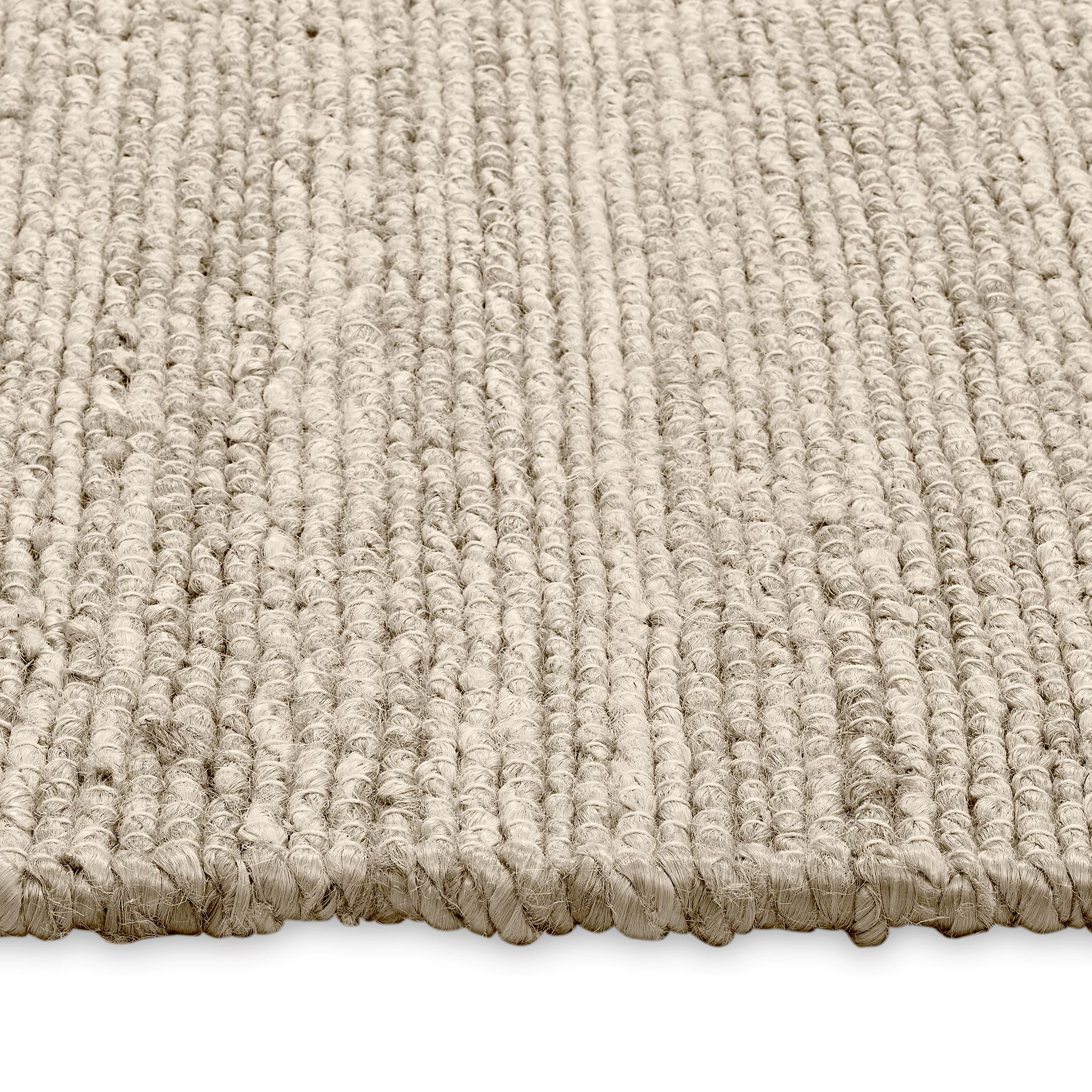 Contemporary Dern 6X9ft Ash 100% Handspun Jute Desert Design Luxury Handwoven Rug For Sale