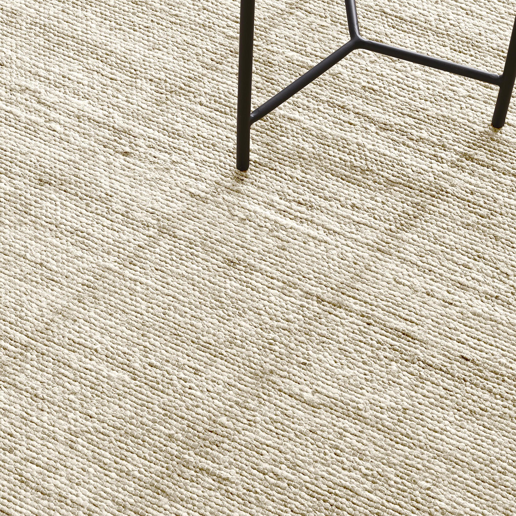 Indian Dern 8X10ft Ivory 100% Handspun Jute Desert Design Luxury Handwoven Rug For Sale