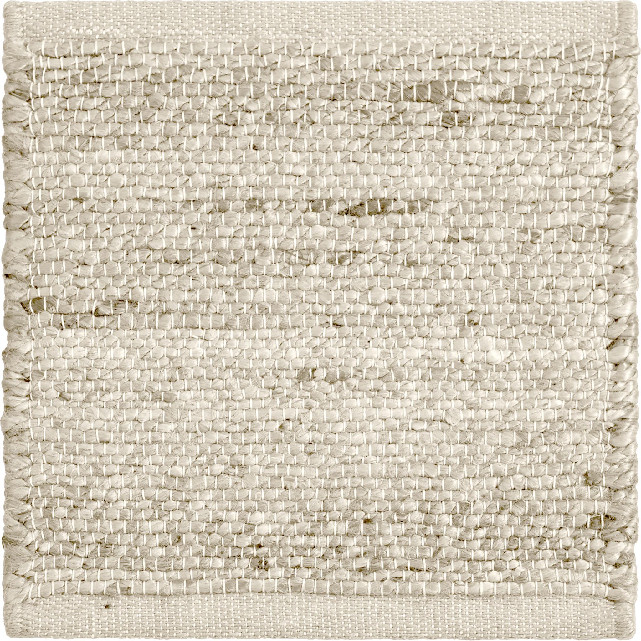 Hand-Woven Dern 8X10ft Ivory 100% Handspun Jute Desert Design Luxury Handwoven Rug For Sale